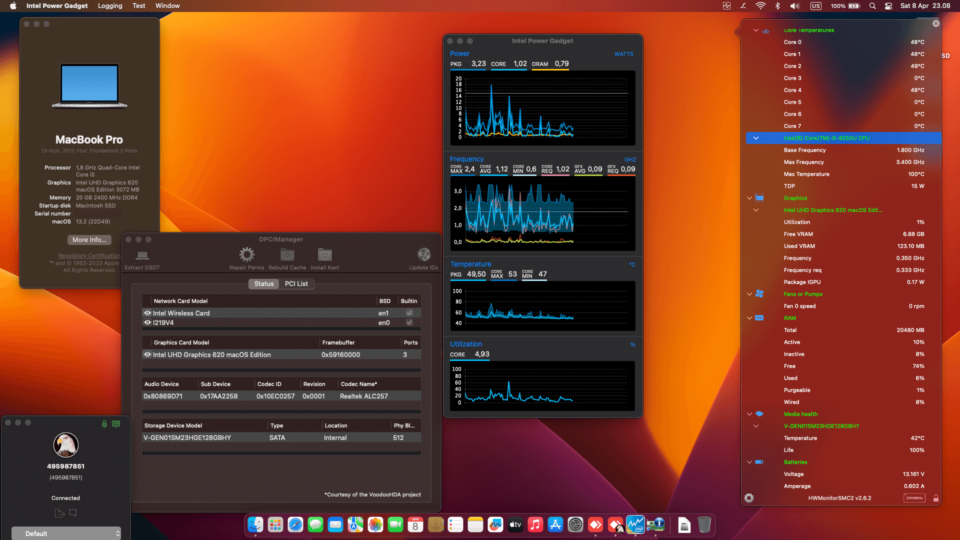 Lenovo Thinkpad T480S 6th [KabyLake R   Intel UHD 620 + PS2]   OpenCore 1
